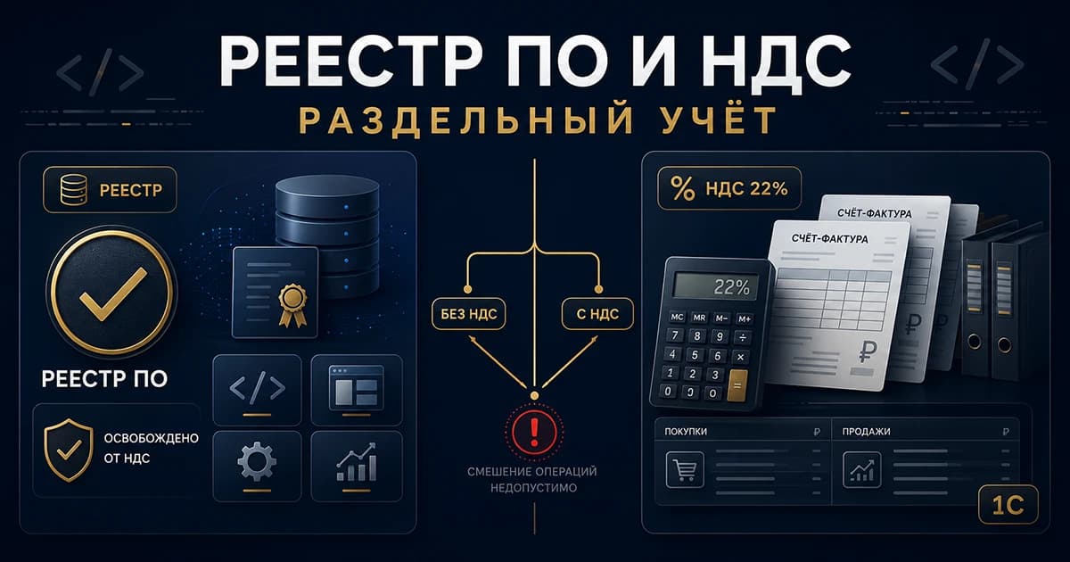 Реестр Минцифры и НДС: раздельный учёт для IT-компаний в 2026