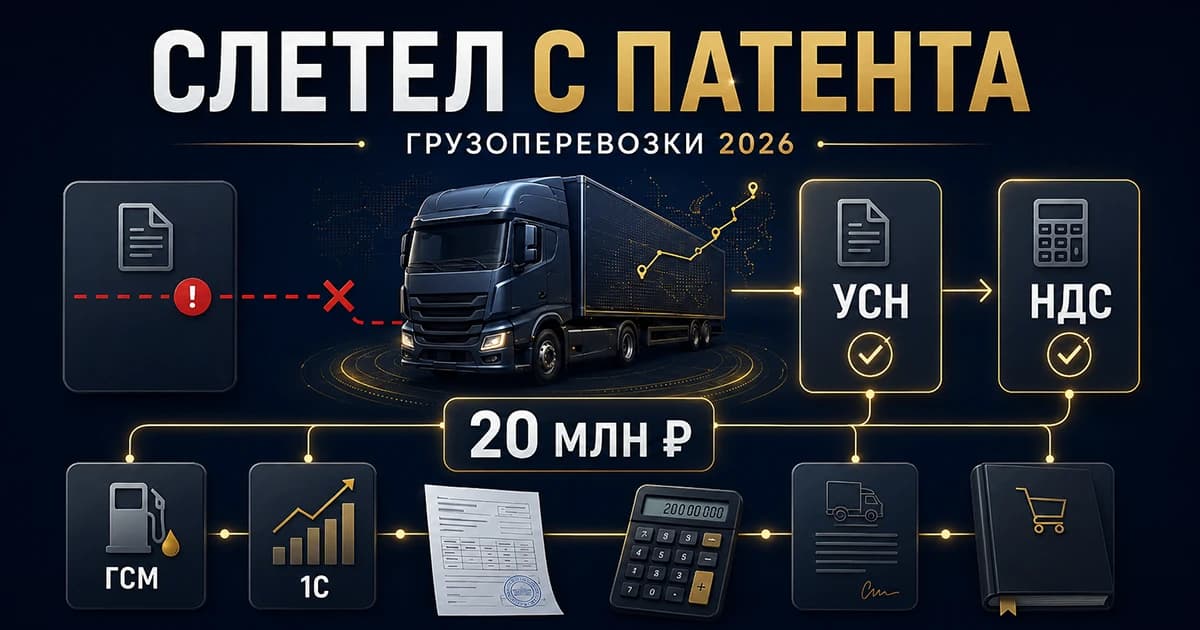 Слетел с патента в грузоперевозках: план перехода на УСН с НДС